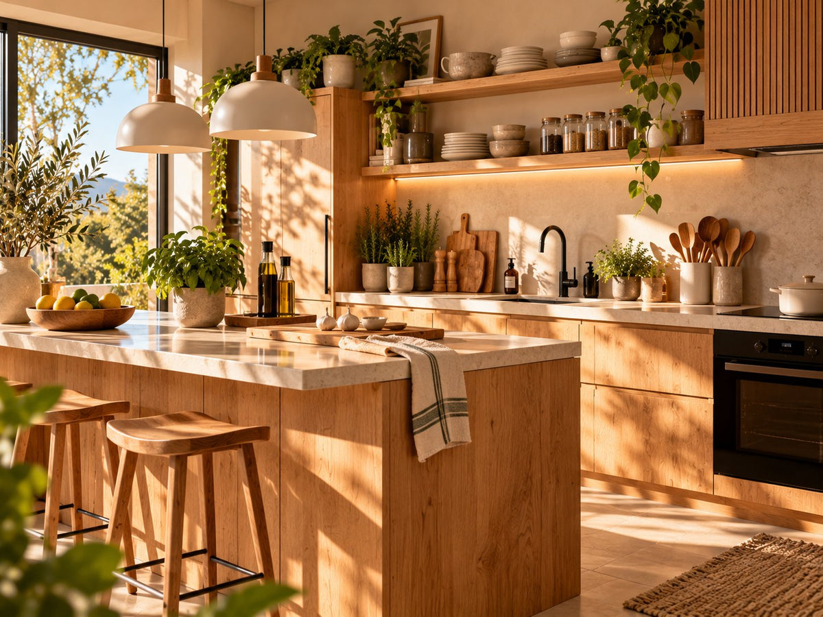 Cuisine en bois clair