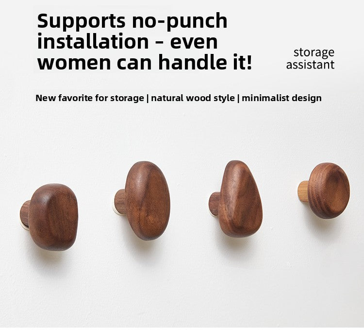 Patère en bois massif scandinave