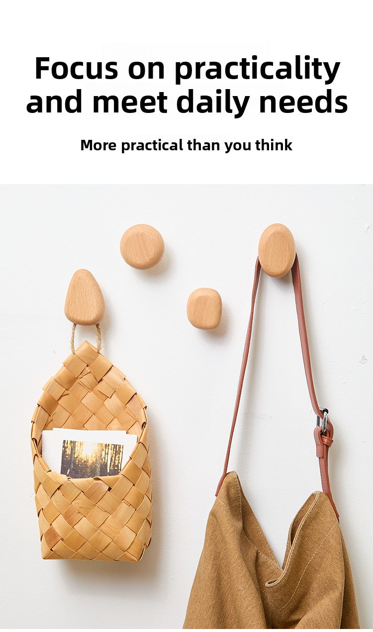 Patère en bois massif scandinave