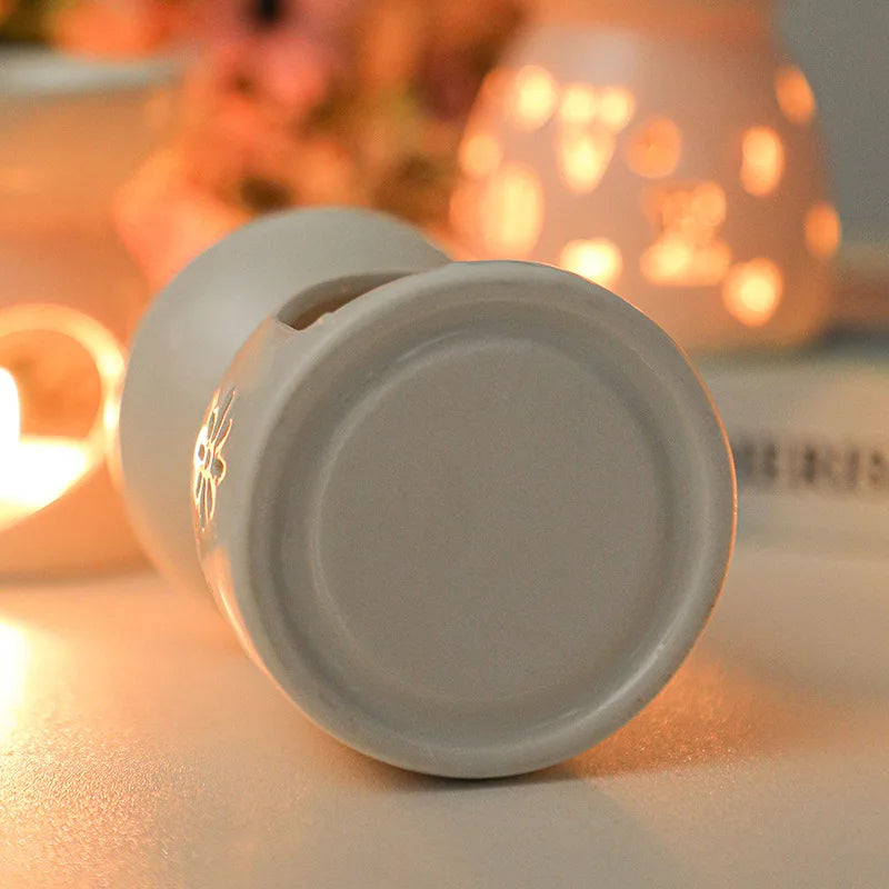 Brûle-parfum céramique blanc