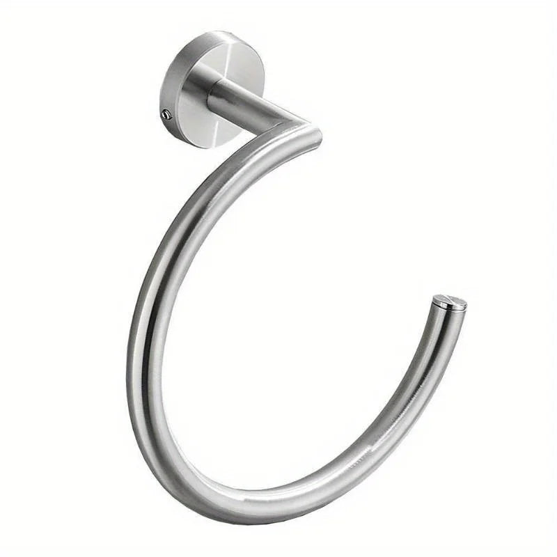 Anneau porte-serviette rond noir