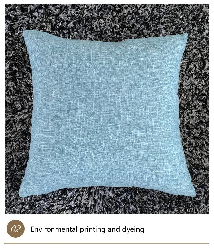 Housse de coussin lin mélangé (plusieurs tailles)