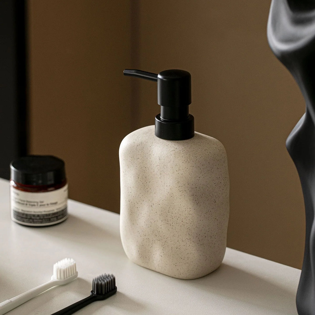 Distributeur de savon céramique wabi-sabi
