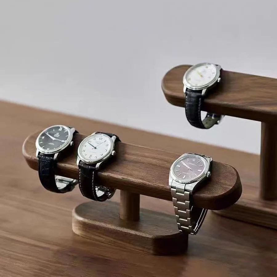 Présentoir à montres et bijoux couleur noyer