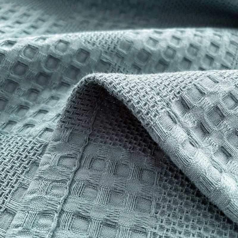 Plaid gaufré 100 % coton