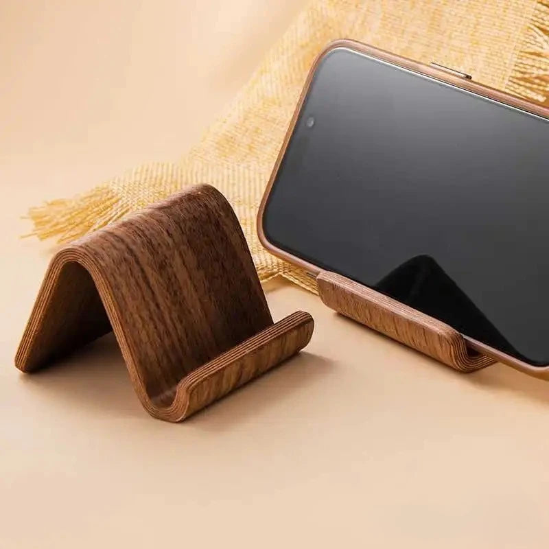 Support de téléphone en bois massif