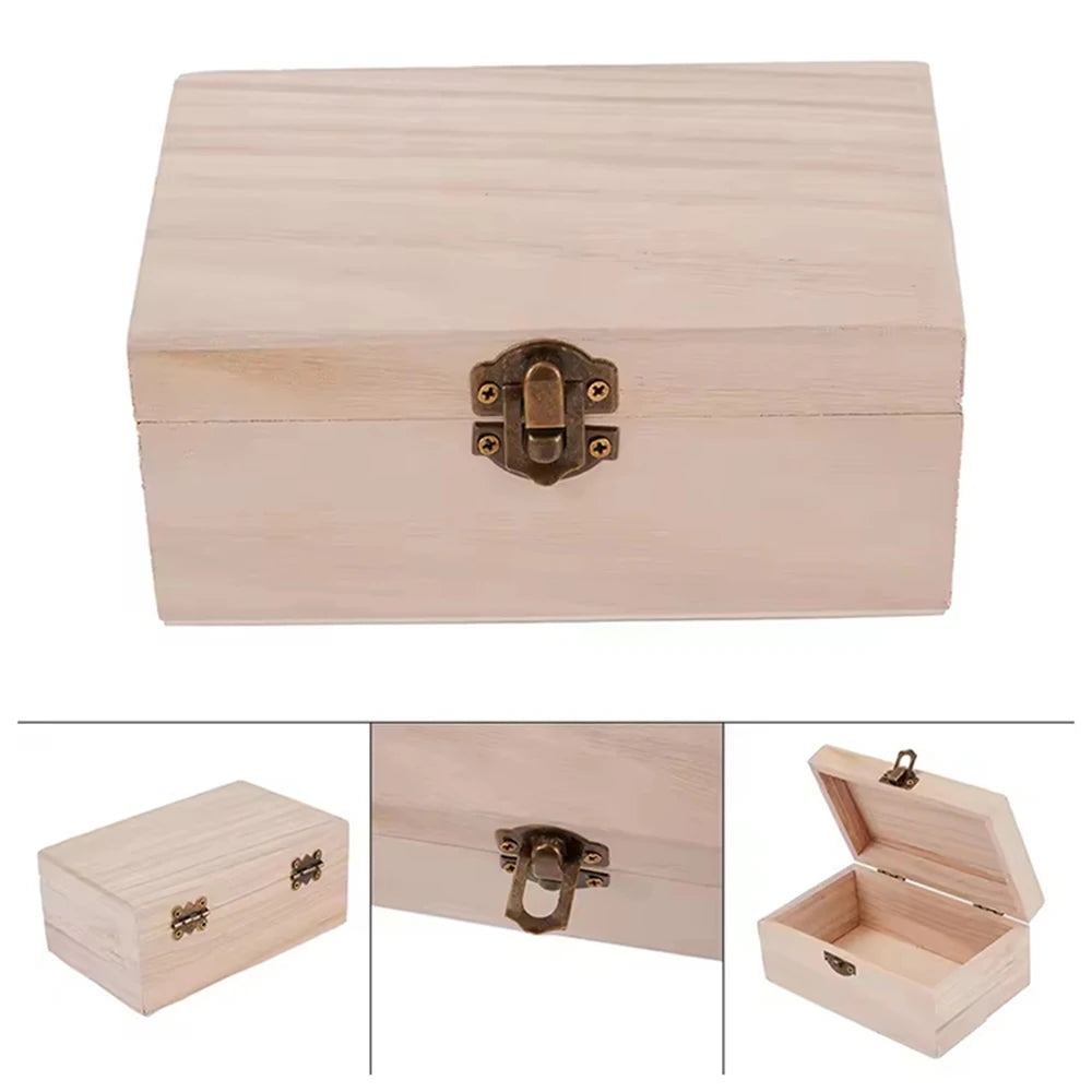 Boîte en bois à couvercle