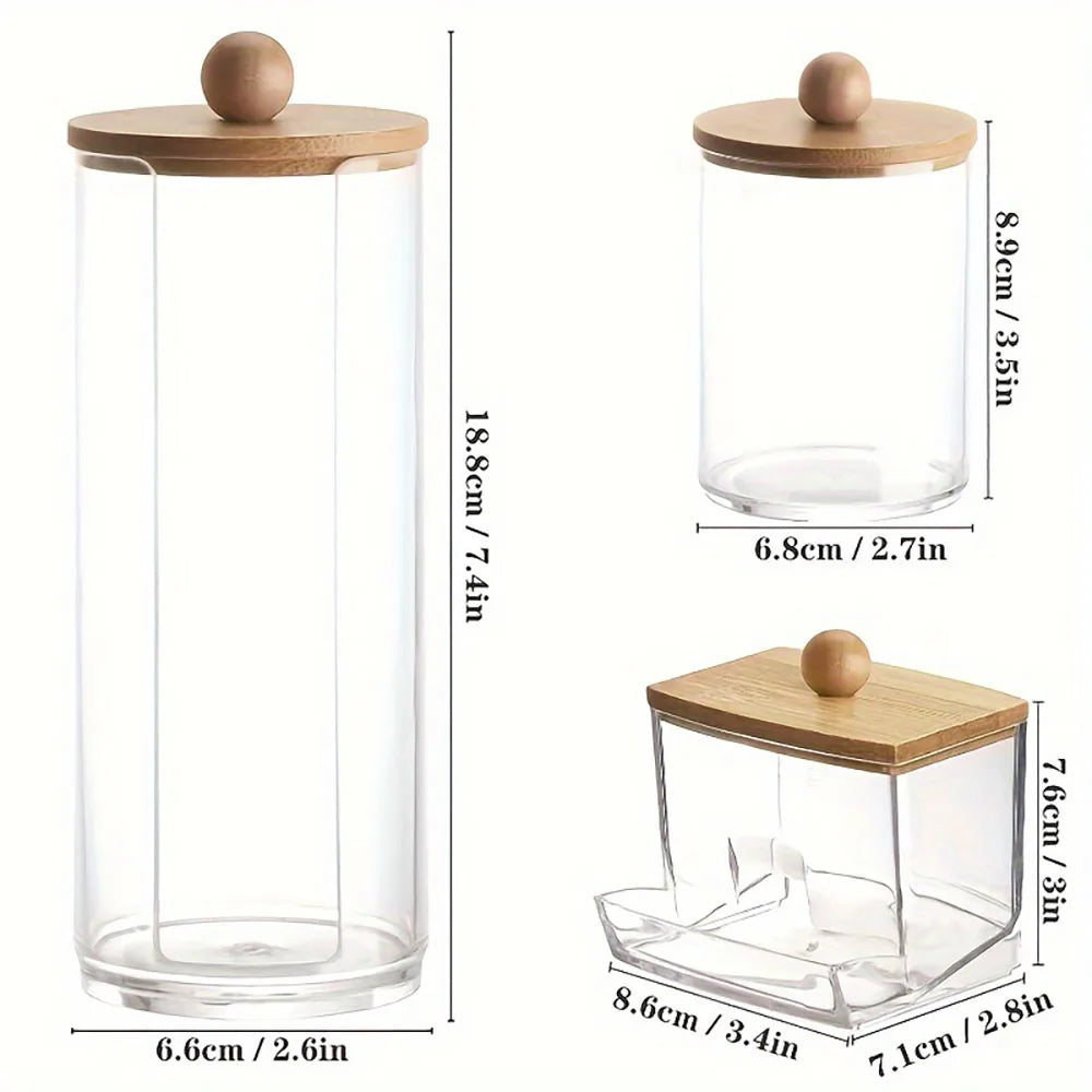 Set de 3 boîtes à cotons