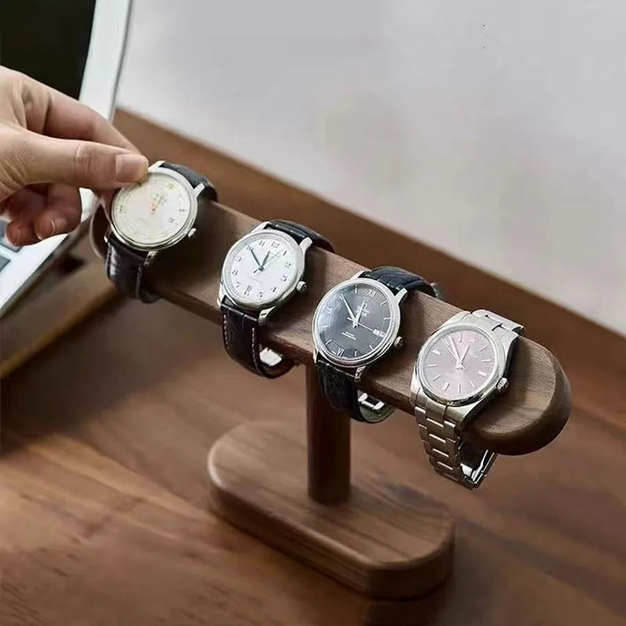 Présentoir à montres et bijoux couleur noyer