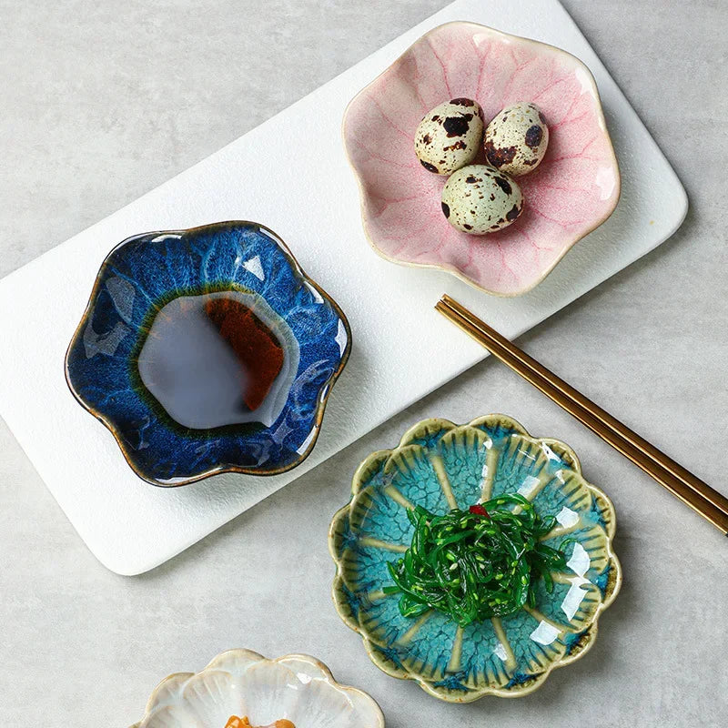 Vide-poche feuille de lotus céramique