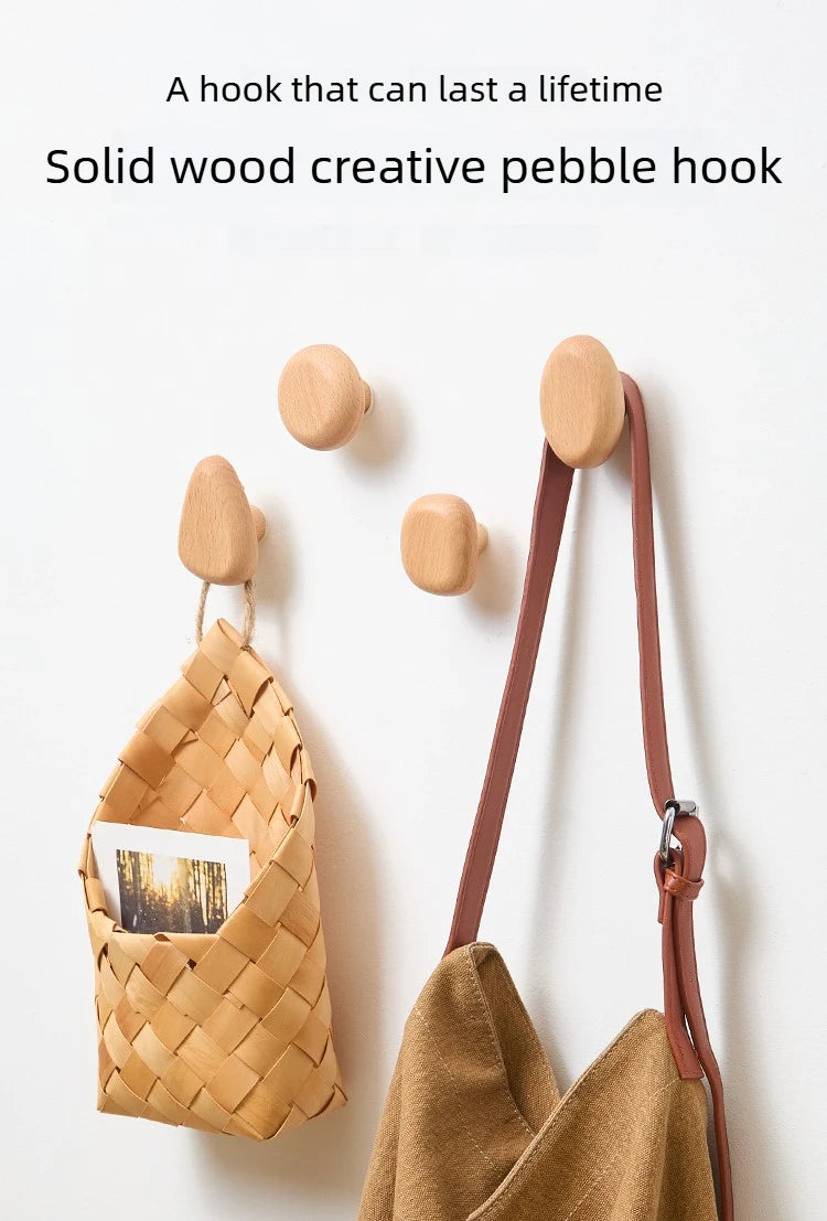 Patère en bois massif scandinave