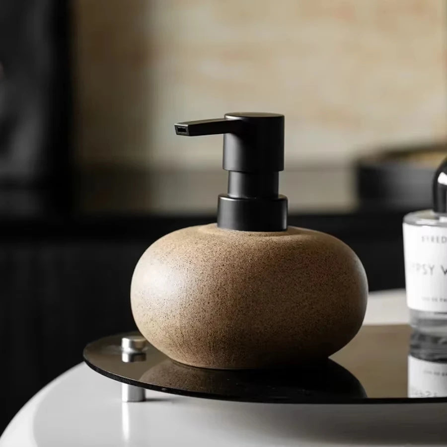Distributeur de savon céramique wabi-sabi