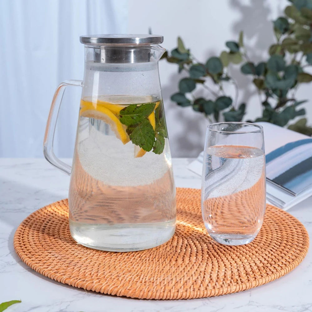 Dessous de verre en rotin