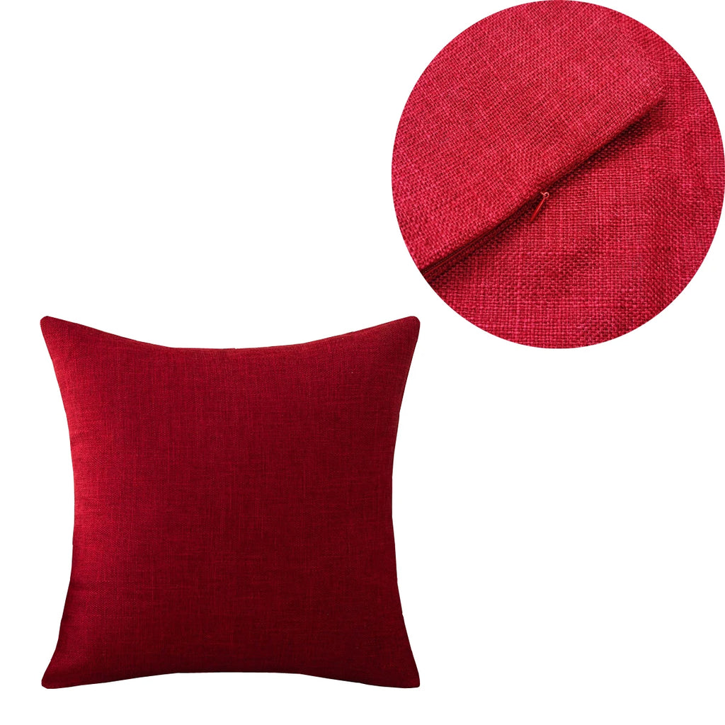 Housse de coussin lin mélangé (plusieurs tailles)