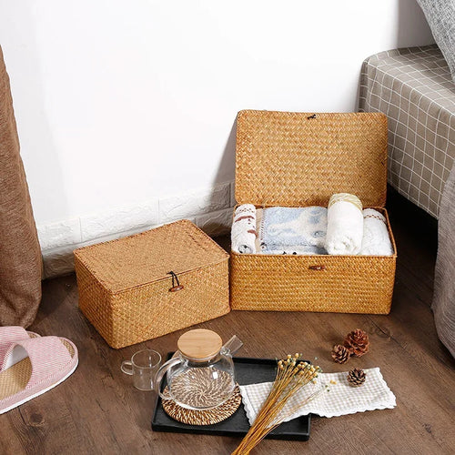 Boîte de rangement en zostère