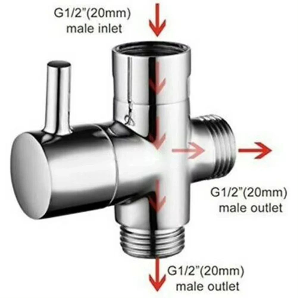 Inverseur 3 voies G1/2 en laiton