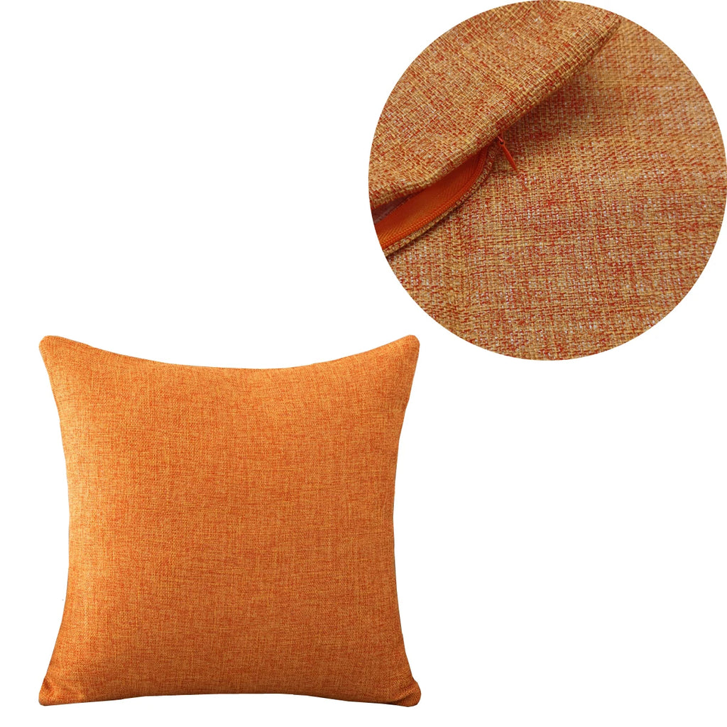 Housse de coussin lin mélangé (plusieurs tailles)