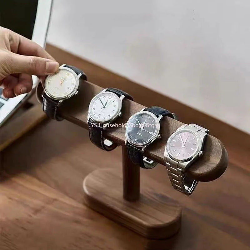 Présentoir à montres et bijoux couleur noyer