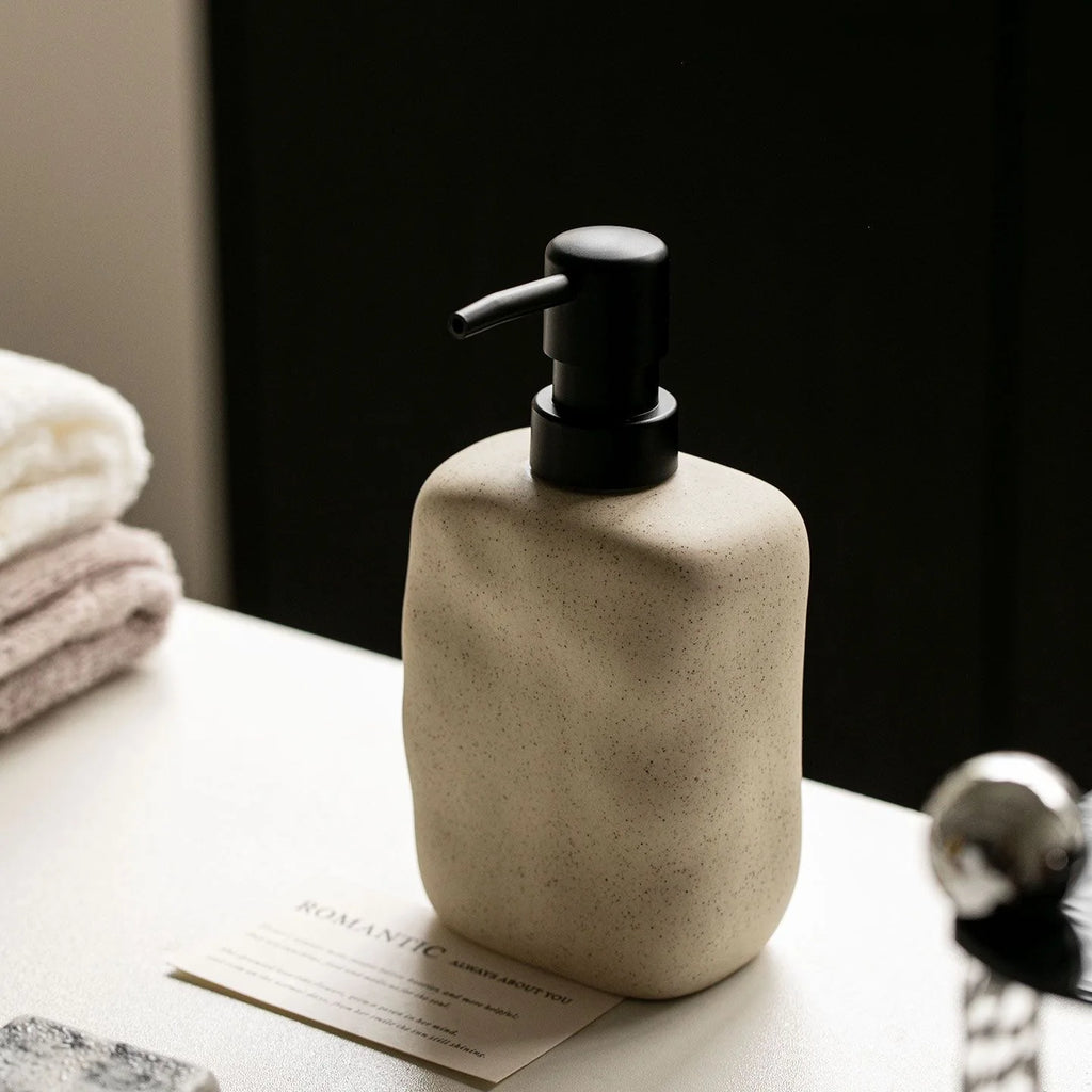 Distributeur de savon céramique wabi-sabi