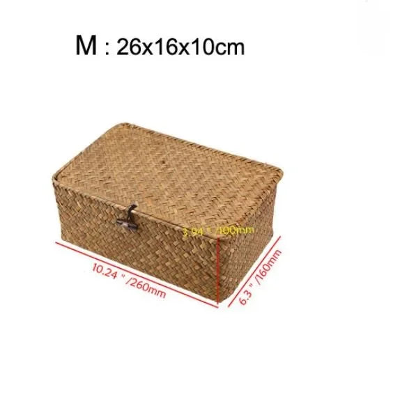 Boîte de rangement en zostère