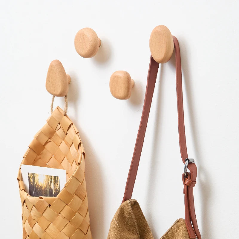 Patère en bois massif scandinave
