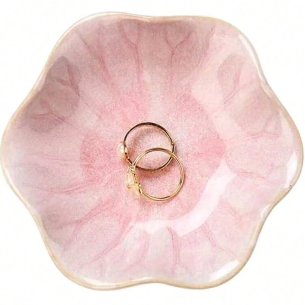Vide-poche feuille de lotus céramique
