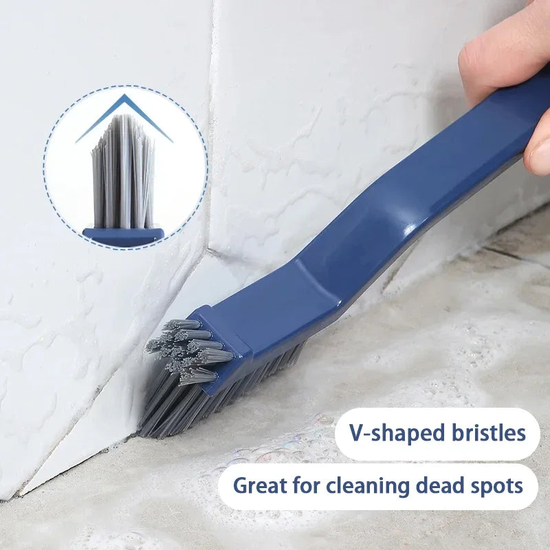 Brosse à joints et recoins 2 en 1