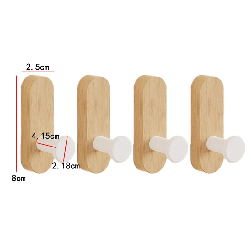 Patère en bois massif scandinave