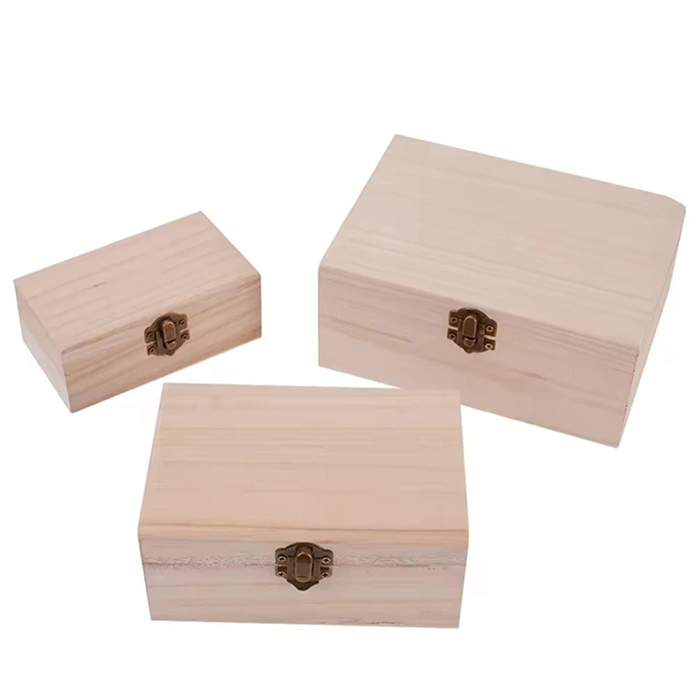 Boîte en bois à couvercle