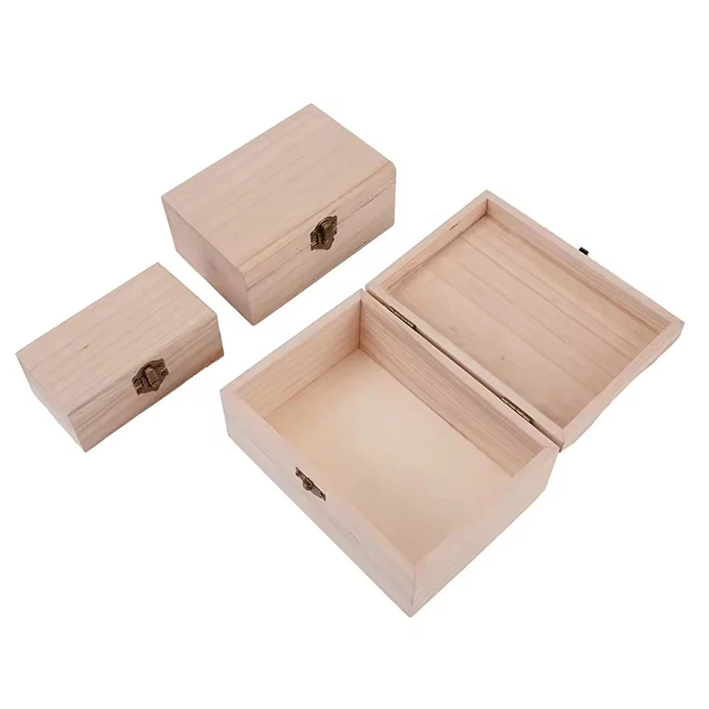 Boîte en bois à couvercle