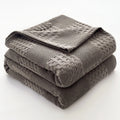 Plaid gaufré 100 % coton