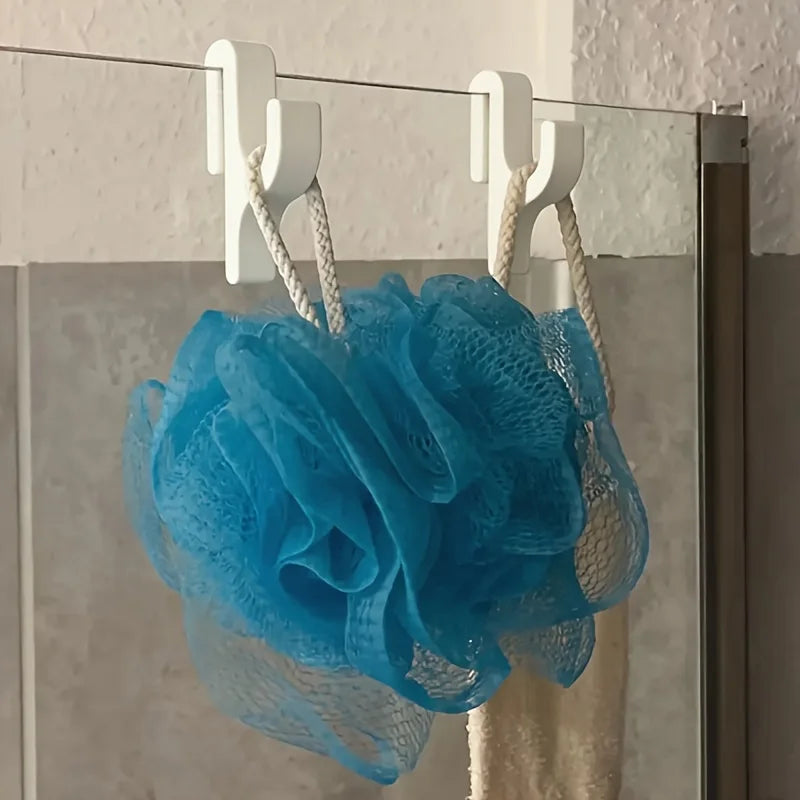Crochet pour porte de douche vitrée, noir